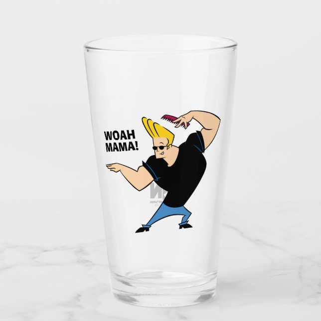 Johnny Bravo Combing Hair Glas (Vorderseite)