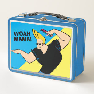 Johnny Bravo Combing Hair Metall Brotdose