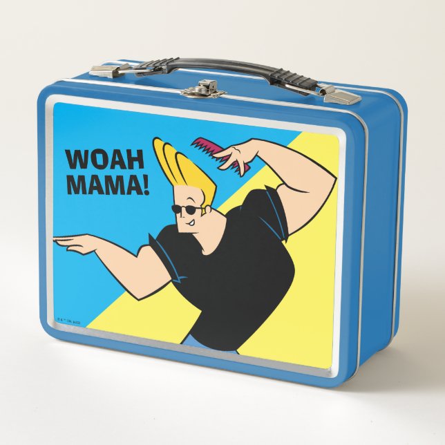 Johnny Bravo Combing Hair Metall Brotdose (Vorderseite)