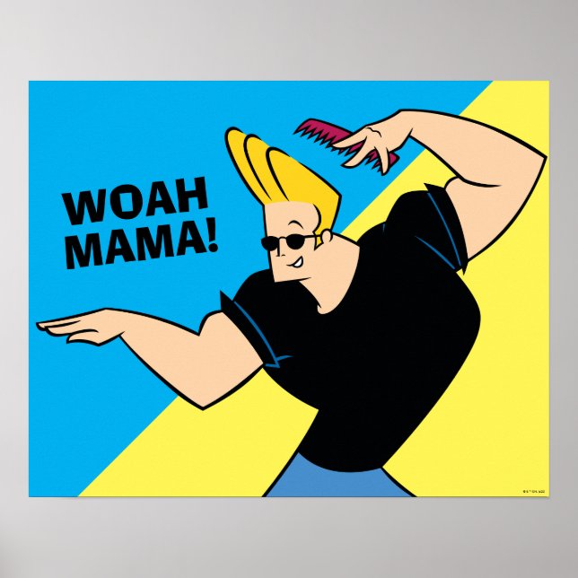 Johnny Bravo Combing Hair Poster (Vorne)