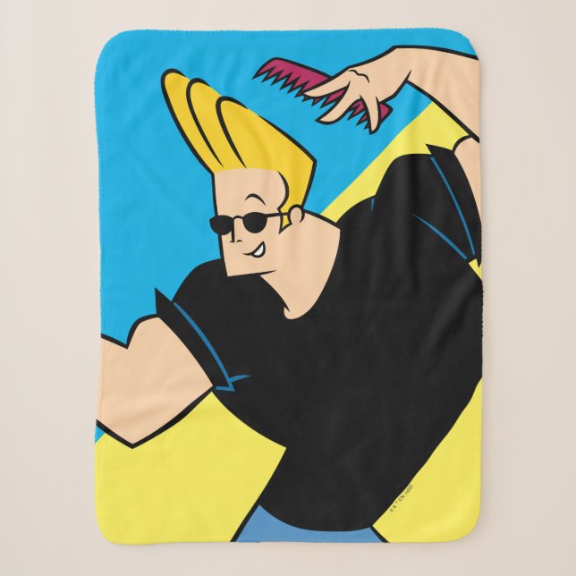 Johnny Bravo Combing Hair Sherpadecke (Vorderseite)