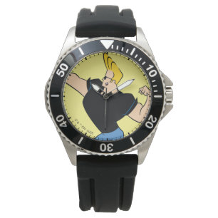 Johnny Bravo Flexing Armbanduhr
