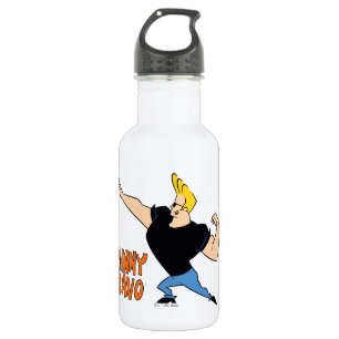 Johnny Bravo Flexing Edelstahlflasche