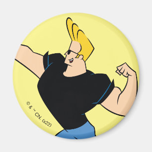 Johnny Bravo Flexing Magnet