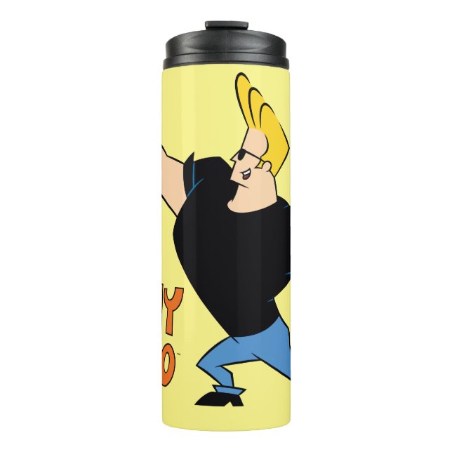 Johnny Bravo Flexing Thermosbecher (Vorderseite)