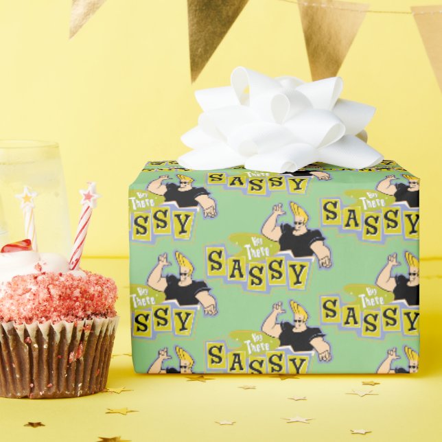Johnny Bravo - Hey Da Sassy Geschenkpapier (Geburtstagsparty)