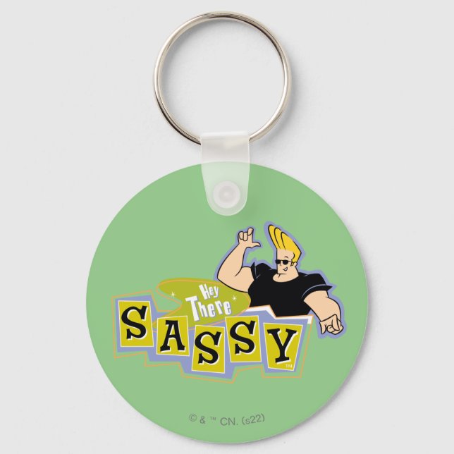 Johnny Bravo - Hey Da Sassy Schlüsselanhänger (Vorderseite)