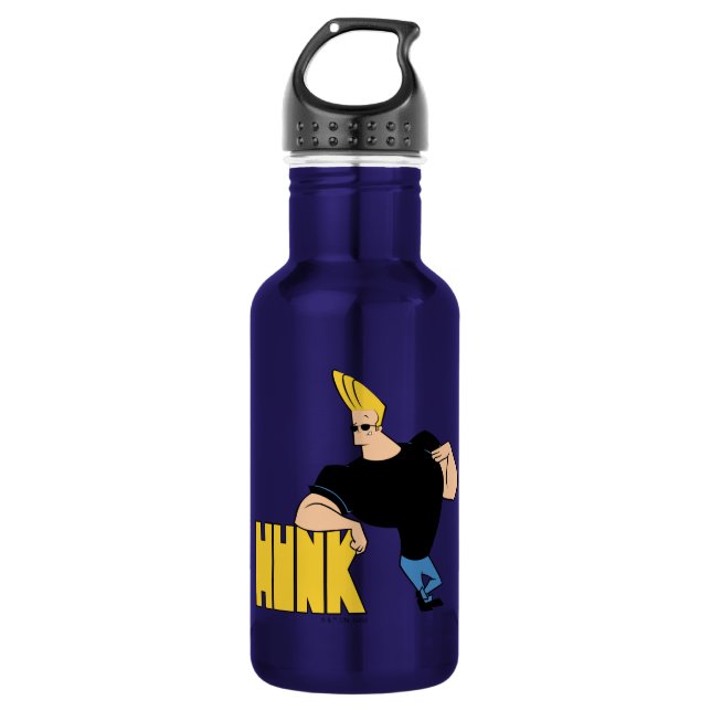 Johnny Bravo - Hunk Edelstahlflasche (Vorderseite)