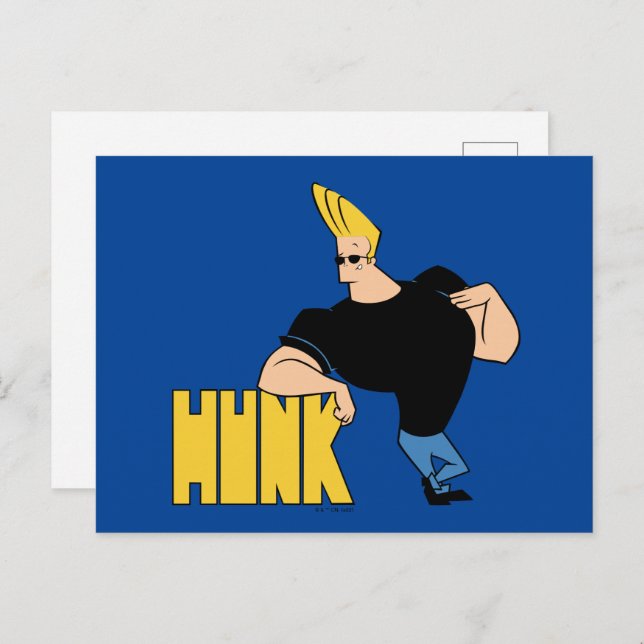 Johnny Bravo - Hunk Postkarte (Vorne/Hinten)