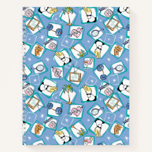 Johnny Bravo Icon Pattern Notizbuch