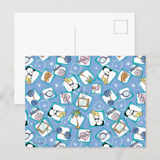 Johnny Bravo Icon Pattern Postkarte