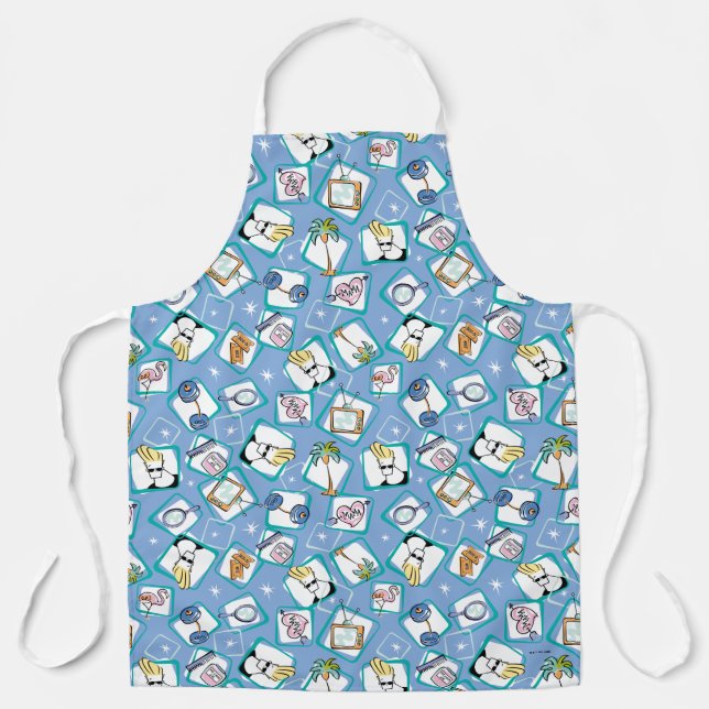 Johnny Bravo Icon Pattern Schürze (Vorderseite)
