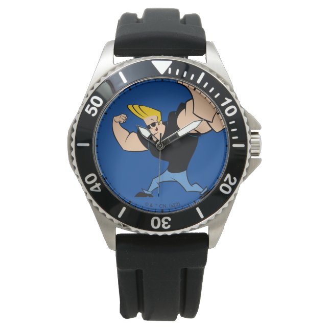Johnny Bravo Iconic Pose Armbanduhr (Vorderseite)