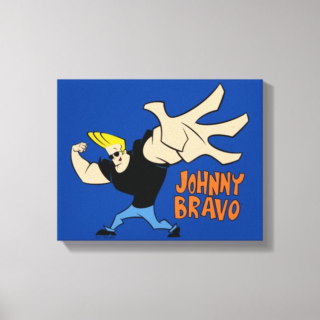 Johnny Bravo Iconic Pose Leinwanddruck (Vorderseite)