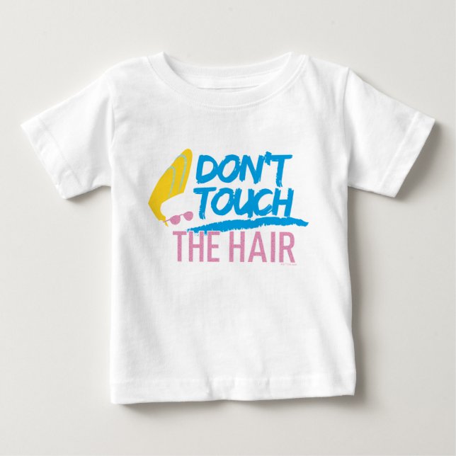 Johnny Bravo - Keine Touch der Haargrafik Baby T-shirt (Vorderseite)