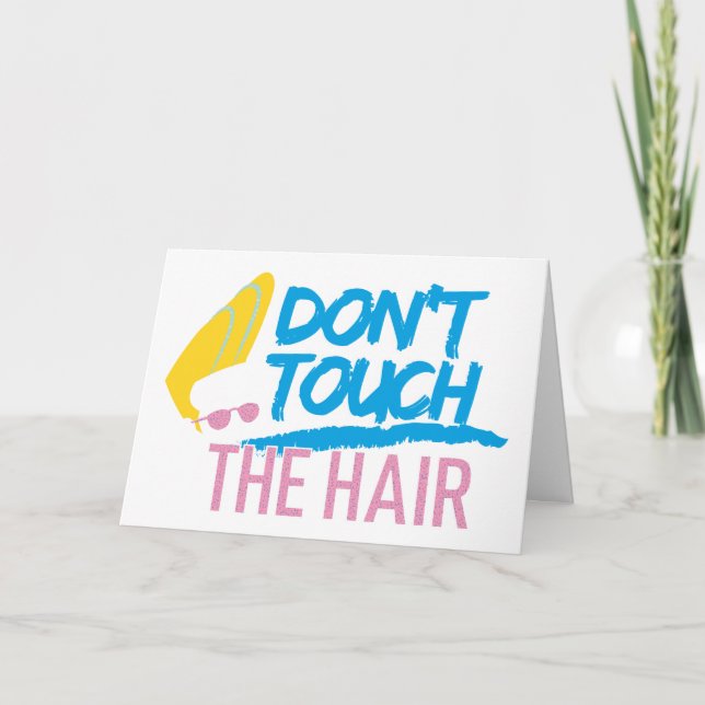 Johnny Bravo - Keine Touch der Haargrafik Karte (Vorderseite)