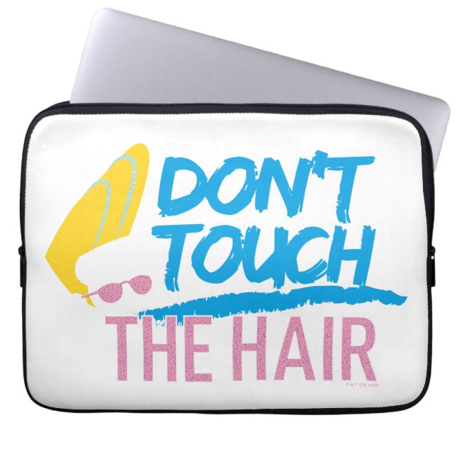 Johnny Bravo - Keine Touch der Haargrafik Laptopschutzhülle (Vorderseite)