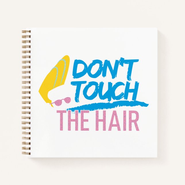 Johnny Bravo - Keine Touch der Haargrafik Notizbuch (Vorderseite)