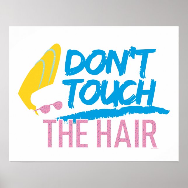 Johnny Bravo - Keine Touch der Haargrafik Poster (Vorne)