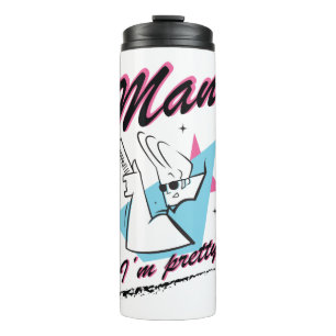 Johnny Bravo - Mann Ich bin Hübsch Retro Graphic Thermosbecher