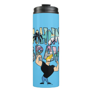 Johnny Bravo Palm Tree Name Thermosbecher