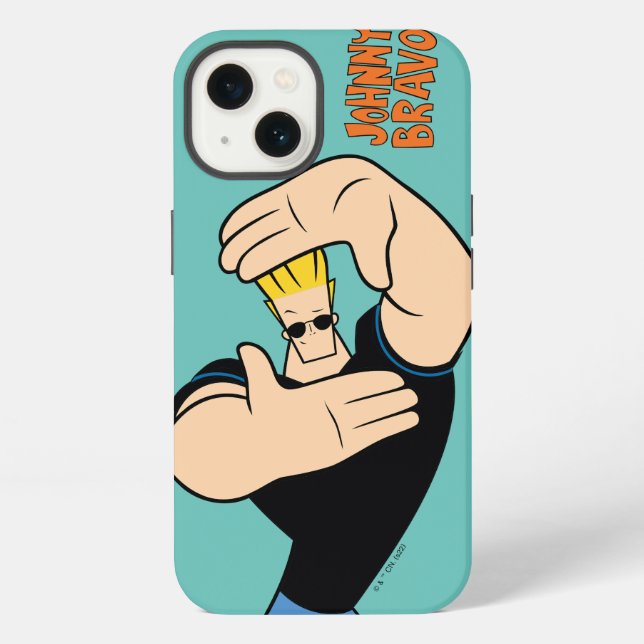 Johnny Bravo Picture Frame Pose iPhone Hülle (Rückseite)