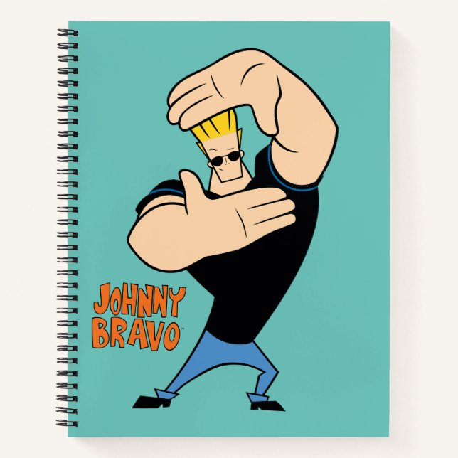 Johnny Bravo Picture Frame Pose Notizbuch (Vorderseite)