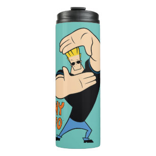 Johnny Bravo Picture Frame Pose Thermosbecher