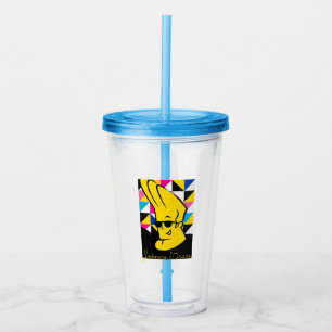 Johnny Bravo Pop Art Graphic Acryltrinkbecher
