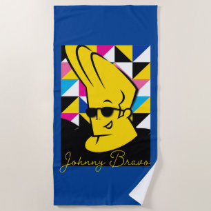 Johnny Bravo Pop Art Graphic Strandtuch