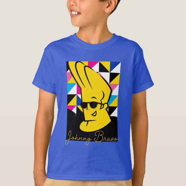 Johnny Bravo Pop Art Graphic T-Shirt (Vorderseite)