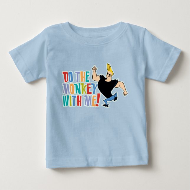 Johnny Bravo - Tu den Affen mit mir! Baby T-shirt (Vorderseite)