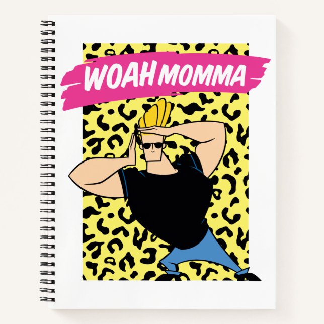 Johnny Bravo - Woah Momma Notizbuch (Vorderseite)