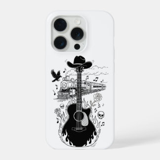 Johnny Cash Theme Phone Case iPhone 15 Pro Hülle
