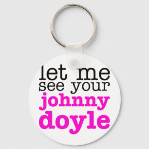 Johnny Doyle Pink Schlüsselanhänger