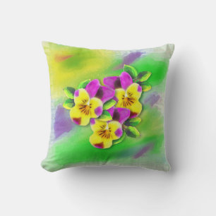 Johnny Jump-ups Pillow Kissen