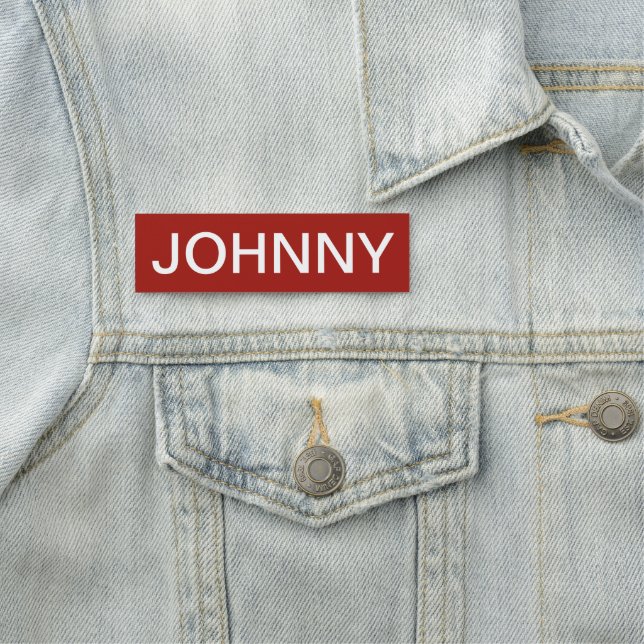 Johnny Namensschild (Beispiel)