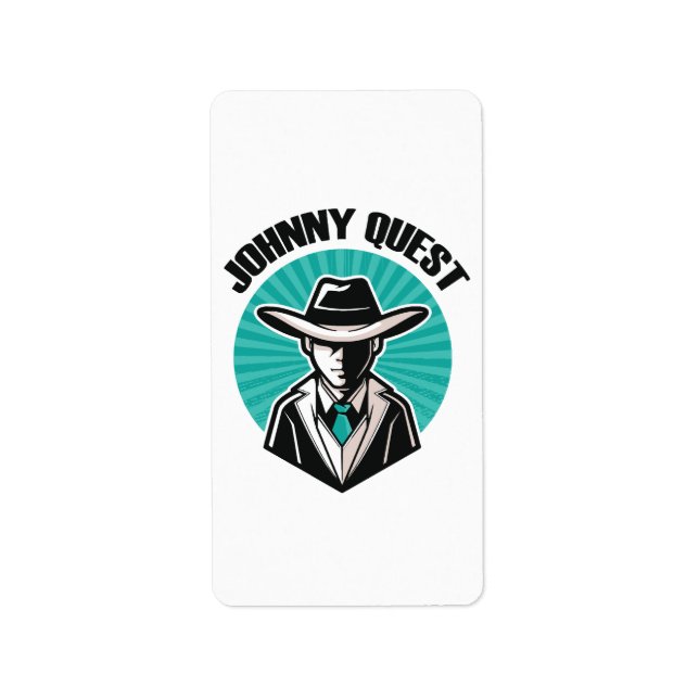 Johnny Quest Adressaufkleber (Vorne)