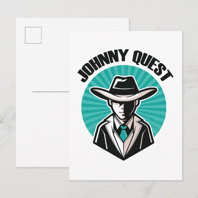 Johnny Quest Einladungspostkarte (Vorne/Hinten)