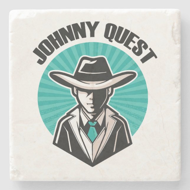 Johnny Quest Steinuntersetzer (Vorderseite)