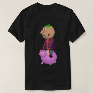 Johnny reitet auf einem Schwein T-Shirt