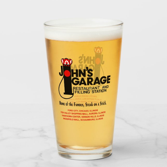 John's Garage Restaurants in Illinois Glas (Vorne (Gefüllt))