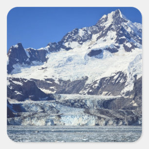 Johns Hopkins Glacier in Glacier Bay NP Quadratischer Aufkleber