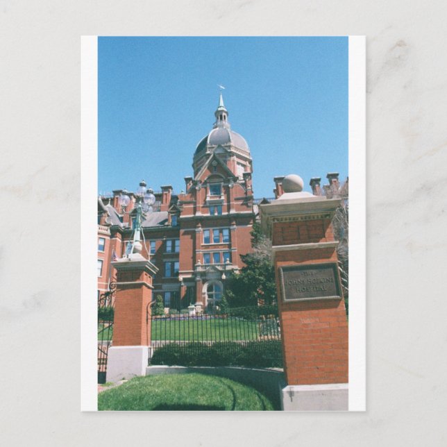 Johns Hopkins Hospital Postkarte (Vorderseite)