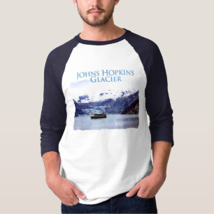 Johns- Hopkinsgletscher-grundlegender 3/4 T-Shirt