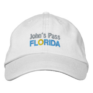JOHN'S PASS BESTICKTE BASEBALLKAPPE