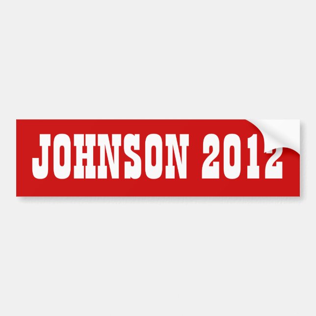 Johnson 2012 autoaufkleber (Vorne)