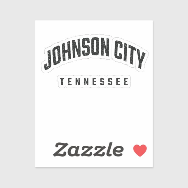 Johnson City Tennessee Aufkleber (Blatt)