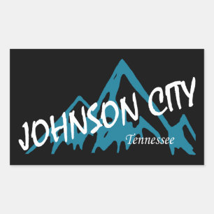 Johnson City Tennessee Berge Rechteckiger Aufkleber