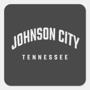 Johnson City Tennessee Quadratischer Aufkleber